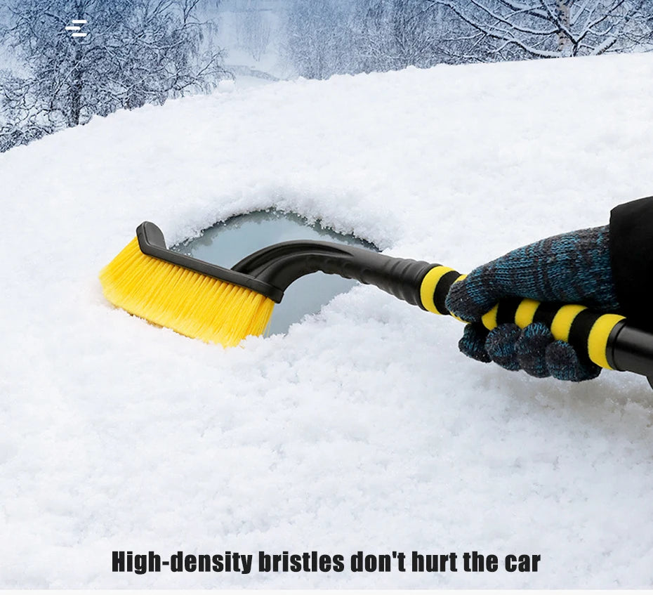 Car Snow Brush Extendable Cleaning Removal Shovel Scraper Winter Auto Brushes Windshield Deicer Remover Tools Wash Defroster