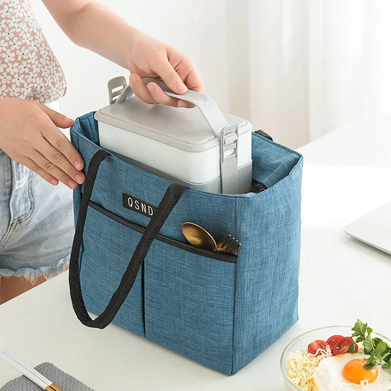 Lunch Thermal Bag Large Capacity School Picnic Food Tote Portable Insulated Cooler Storage Bags for Women Kids Shopper Handbags