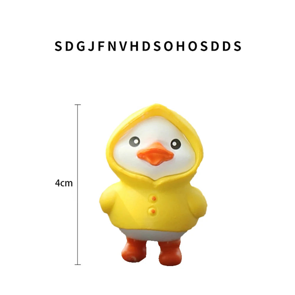 Anime Figure Swing Duck Model Decor Little Yellow Duck Auto Rearview Mirror Hanging Pendant Cute Car Ornaments Accessories Gifts