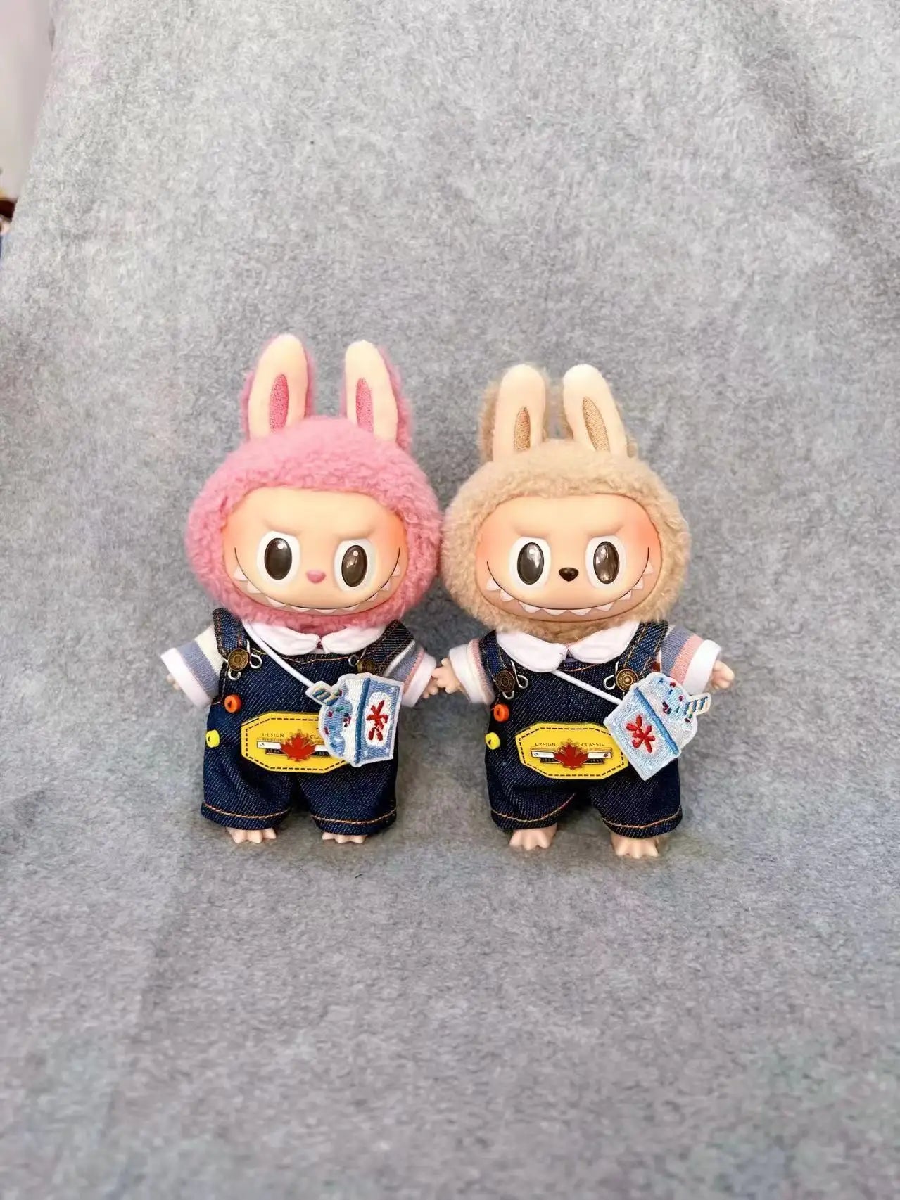 Hot Labubu Doll Clothes Fashion Clothes Hoodies For 17cm Doll Clothes Color Match Hoodies Dolls Accessories Cute Little Cloths