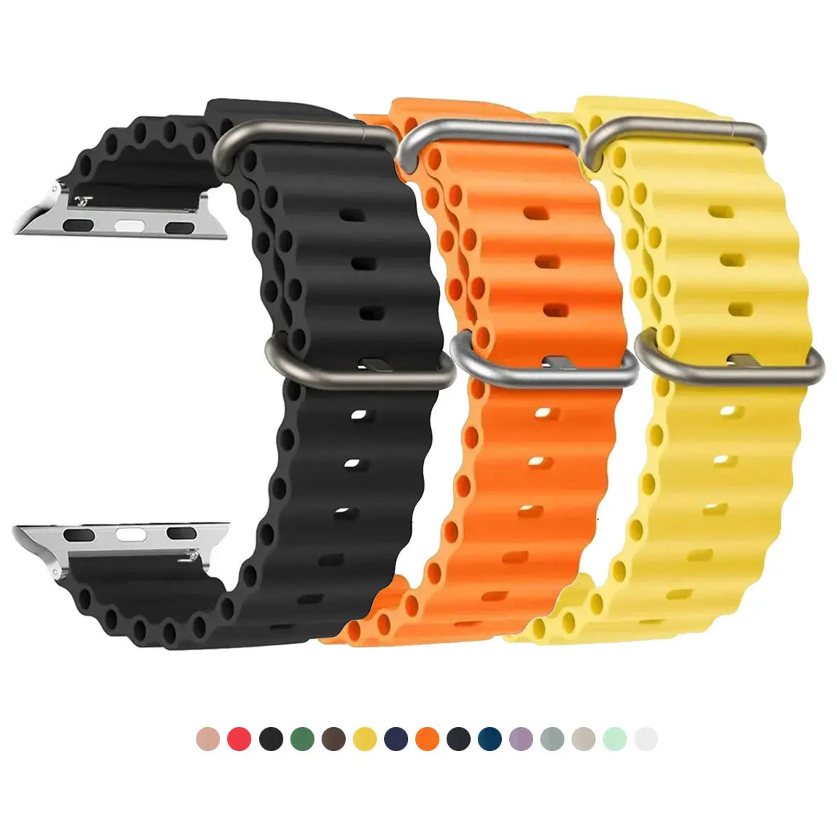 Sport watch strap for Apple watch ultra 2 band for series 9 SE 38mm 40mm 41mm Silicone Bracelet 44mm 45mm 49mm 40 41 44 45 49 mm