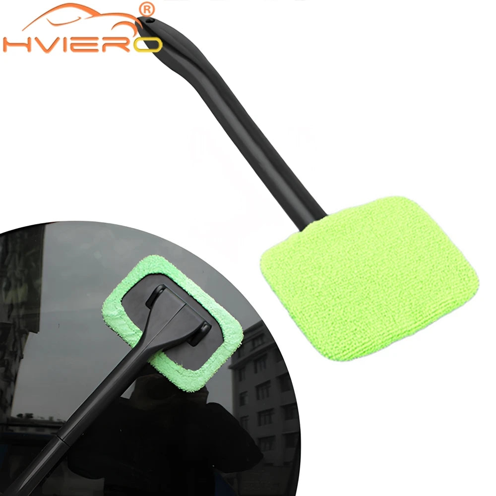 Car Window Cleaner Brush Windshield Dust Removal Wash Wiper Microfiber Auto Cleaning Tool Long Handle Accessories Mist Removal