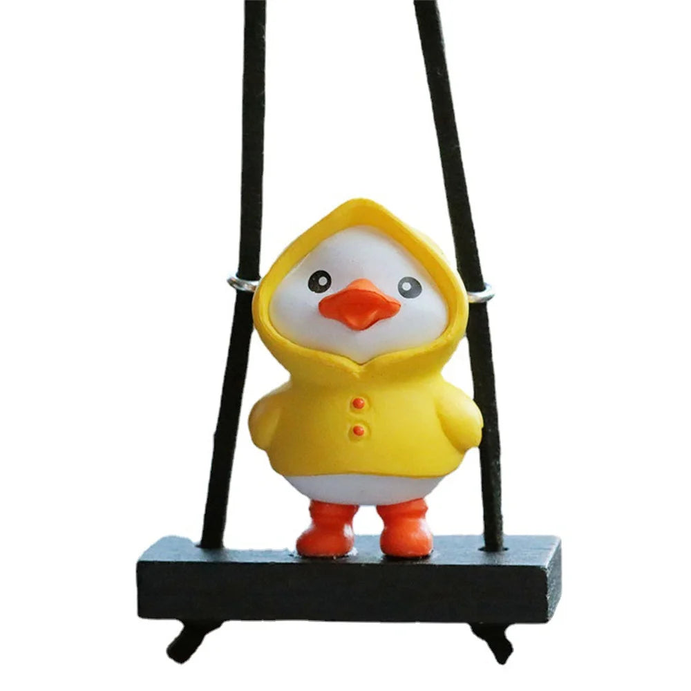 1/2/3PCS Little Yellow Duck Car Pendant Swing Duck Auto Rearview Mirror Hanging Pendant Car Ornaments Car Decorations Interior