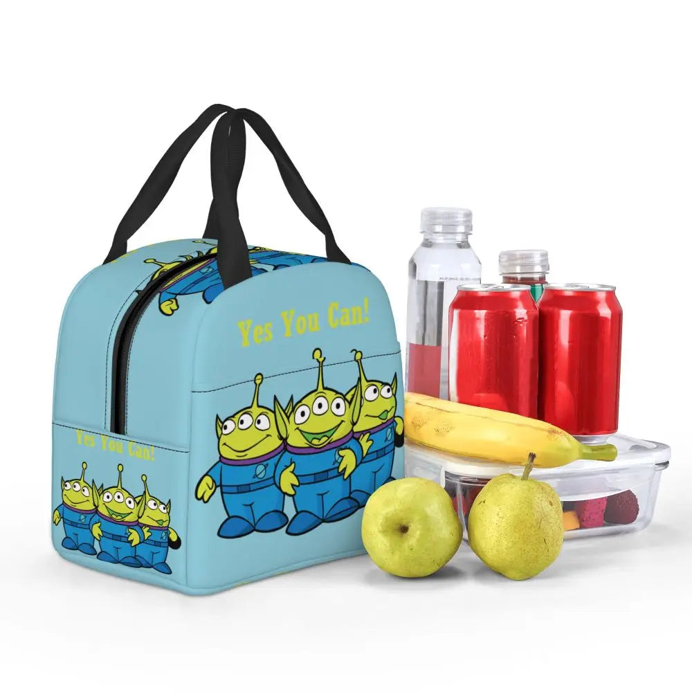 Custom Toy Story Buzz Ranger Suit Insulated Lunch Bag Reusable Thermal Cooler Bento Box For Women Food Container Tote Bags