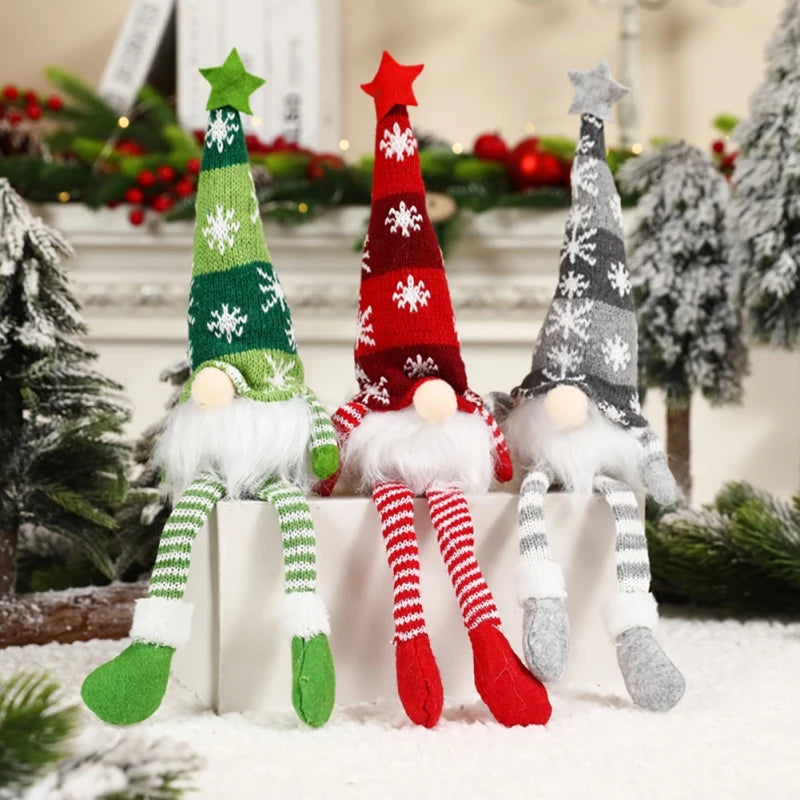 LED Glowing Gnome Christmas Faceless Doll Merry Christmas Home Decoration Navidad Natal Gifts New Year 2024 Christmas Gift