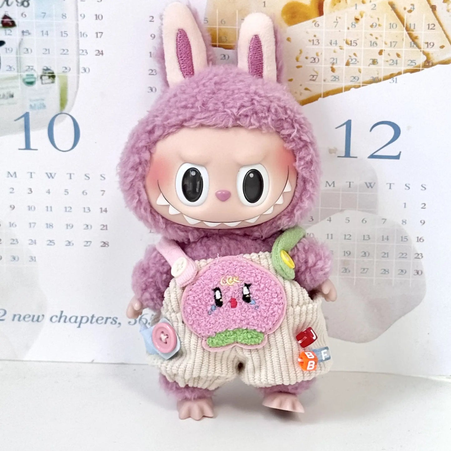 17cm Cute Mini Plush Doll'S Clothes Outfit Accessories For Korea Kpop Exo Labubu Idol Dolls Sweater Hoodie Clothing DIY Kid Gift