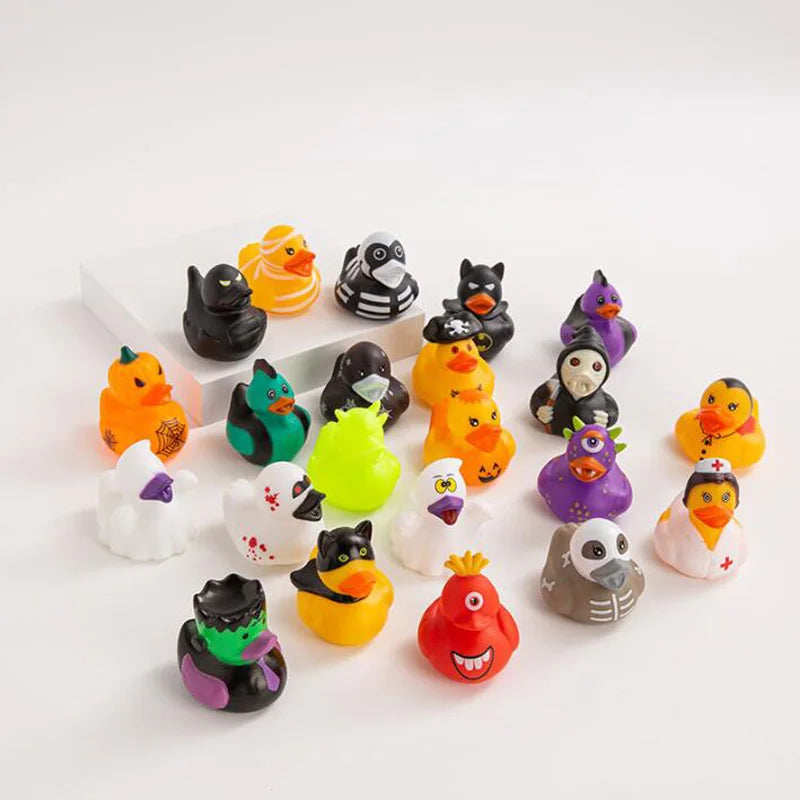 6-24pcs Halloween Rubber Ducks Assorted Rubber Ducks Halloween Ducks for Jeeps Ducking Halloween Decor Halloween Party Favors