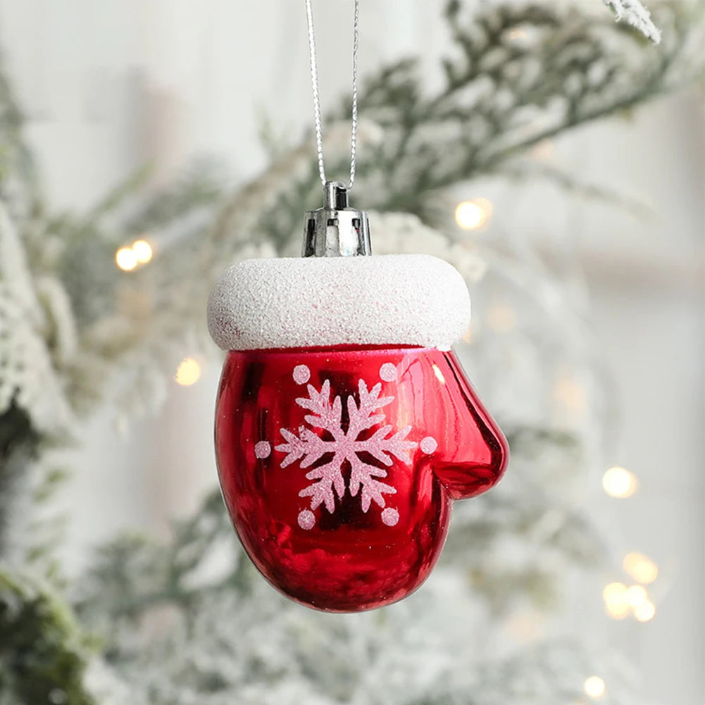 2pcs Snowman Christmas Balls Ornaments Xmas Tree Hanging Bauble Pendant Christmas Decorations For Home New Year Party Navidad