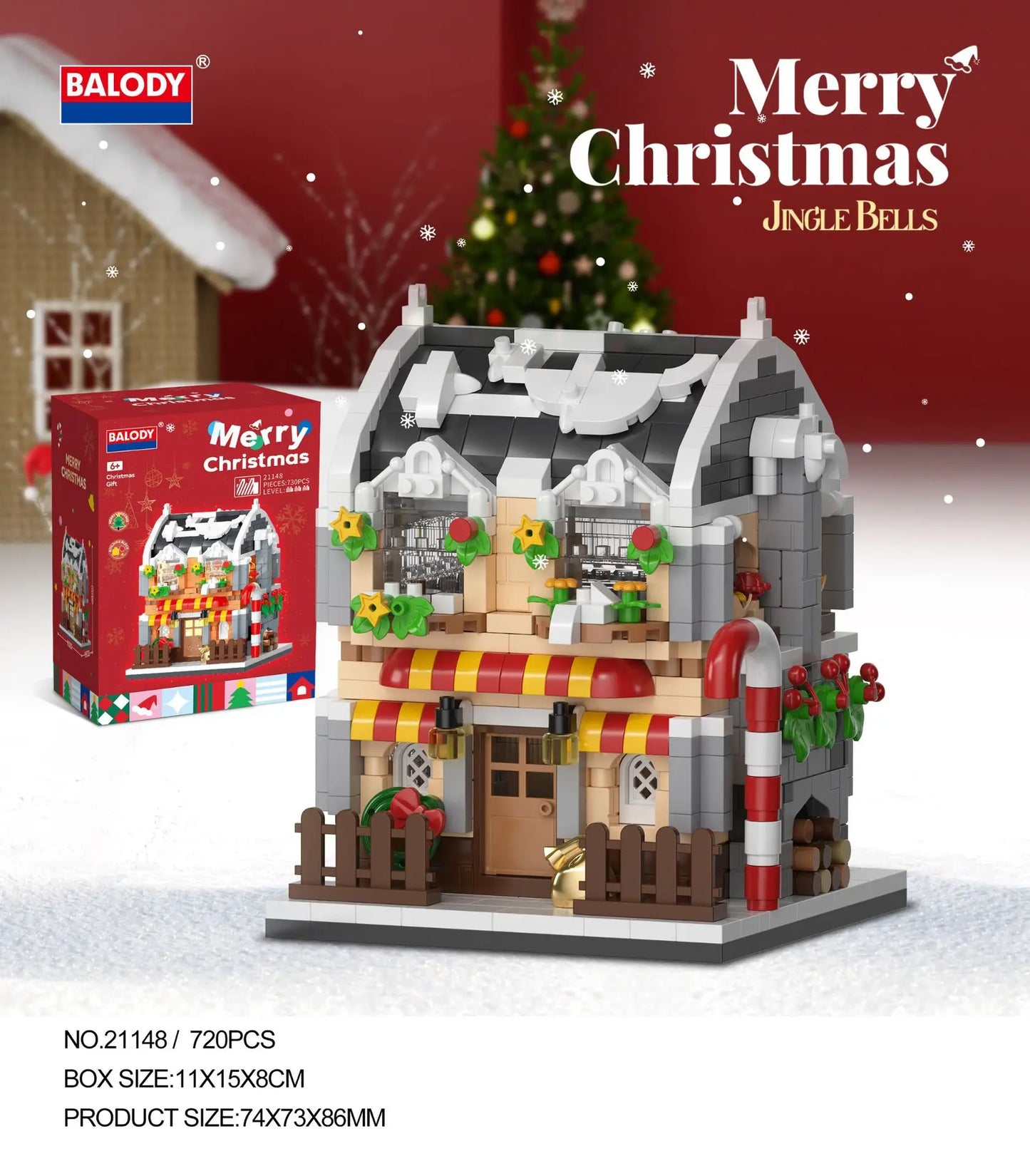 Christmas Gift Adults Particle Building Blocks Sets City View 3d Mini Brick Educational Toy for Children 6 To 12 Year Girl Gifts