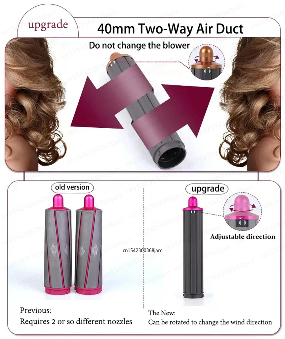 40 MM Curling Styler Attachment For Dyson Supersonic Hair Dryer Automatic Curling Barrels For Airwrap 40MM Curl Hair Styler Tool