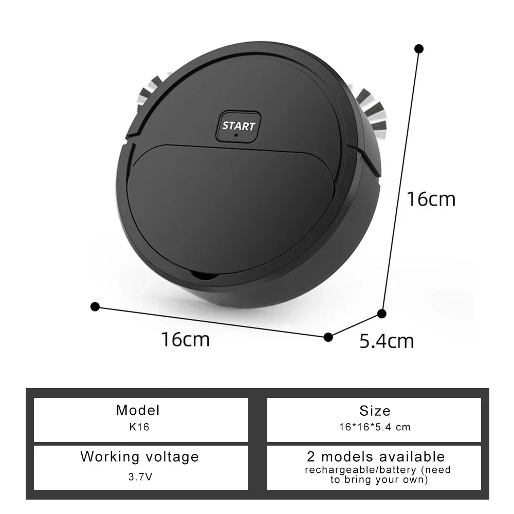 2024 Automatic Portable Mini Home Floor Robotic Vacuum Cleaner Wet Dry Three-In-One Sweeping Machine for Home 2024 Automatic Por