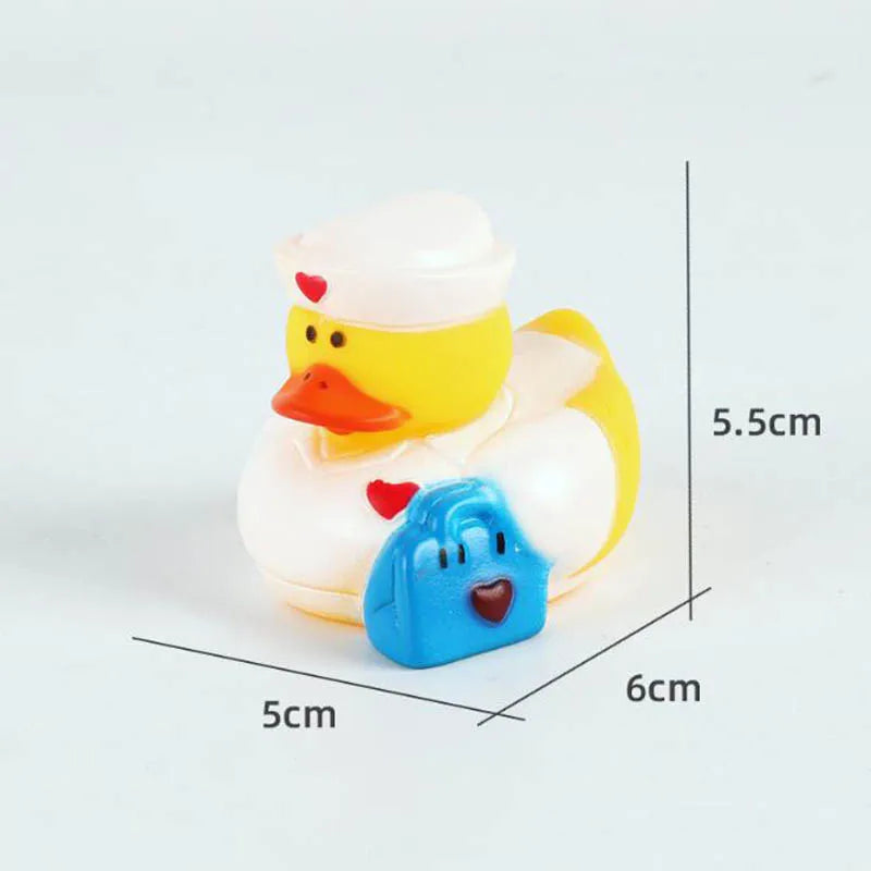 New Cute Little Yellow Duck Bath Toy Children Baby Swimming Water Play Toys Pinch Call Rubber Ducky