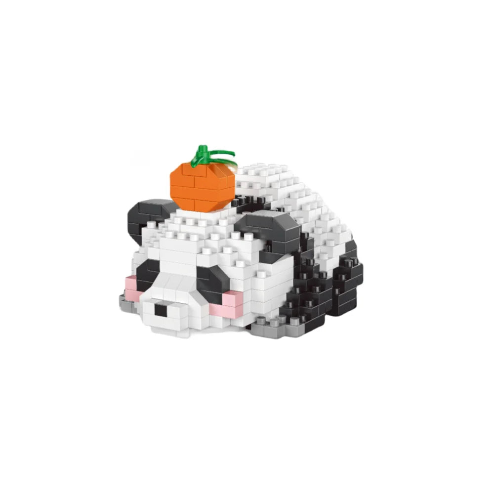 Adorable Panda-Shaped Building Blocks Toy Set: Desirable Desktop Decor, Perfect Gift, Panda Lover's Delight, Children's Joy