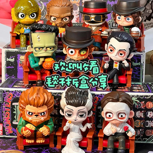 Original Universal Monsters Alliance Series Mystery Box 1pc/9pcs  Blind Box Frankenstein Dracula Halloween Decorations