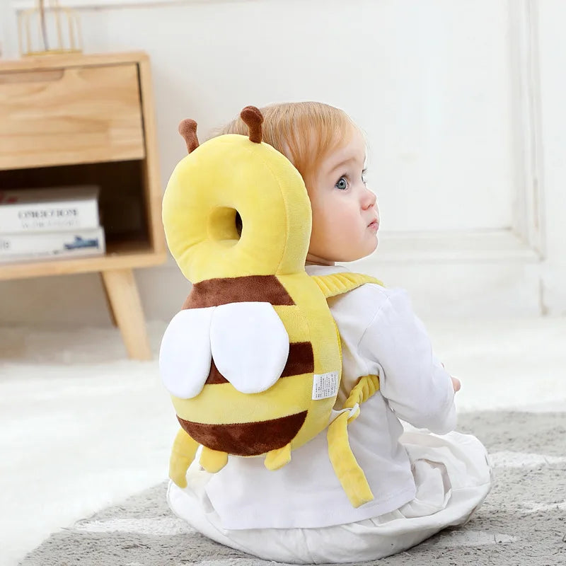 Head Back Protector Baby Protect Pillow Learn Walk Headgear Prevent Injured Safety Pad prevention Fall Cartoon Bee Kids Pillows