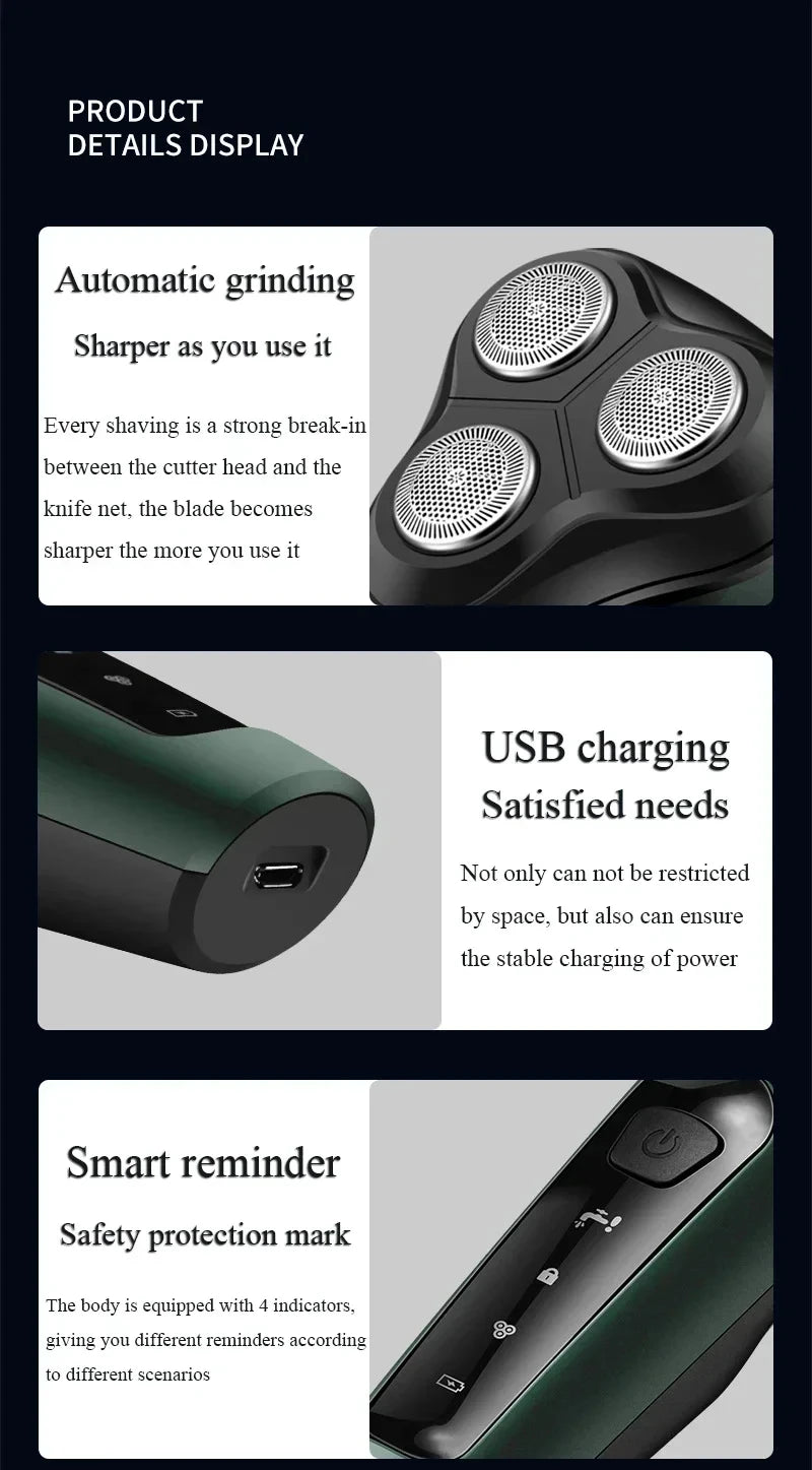 Xiaomi Electric Shaver Multi-function Dry and Wet Dual-use Rechargeable Adjustable Rotating Electric Trimmer Hair Trimmer New