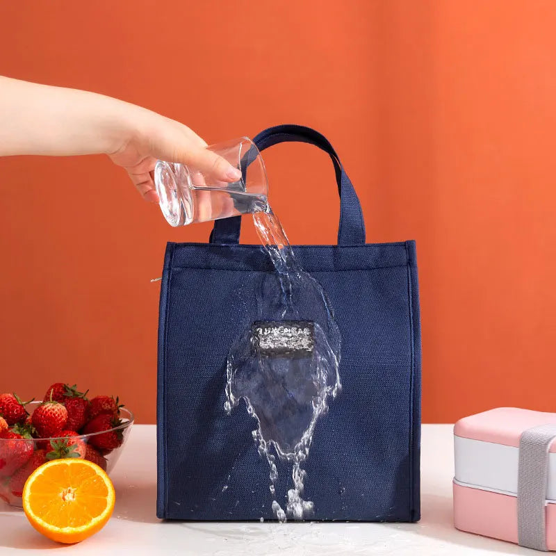 High Capacity Portable Oxford Lunch Bags Picnic School Food Bento Thermal Insulated Fresh Cooler Tote Bag Storage Container