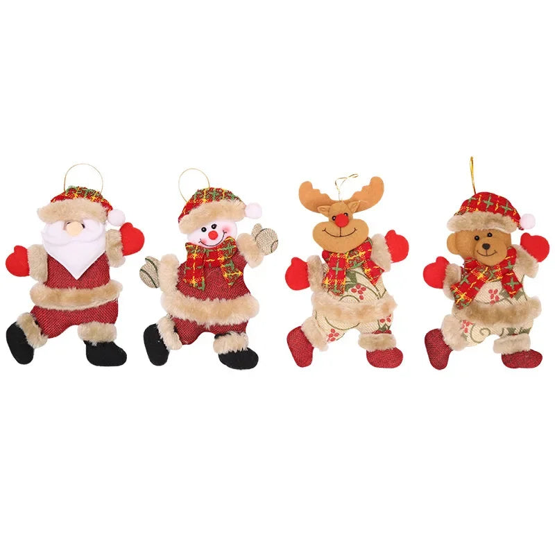 Dancing Santa Merry Christmas Ornaments Xmas Tree Hanging Pendant Christmas Tree Decoration Home Decor 2024 Xmas Children'S Gift