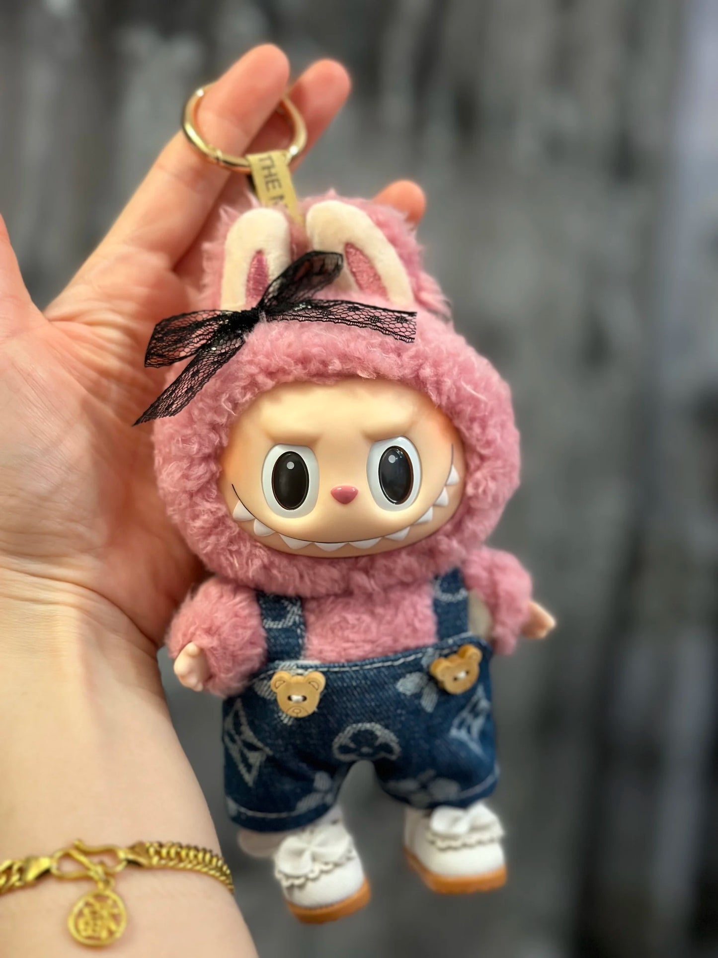 17cm Labubu Doll Clothes Advanced design Heartbeat Macaron labubu clothes designer labubu senior fashion brand clothing cute