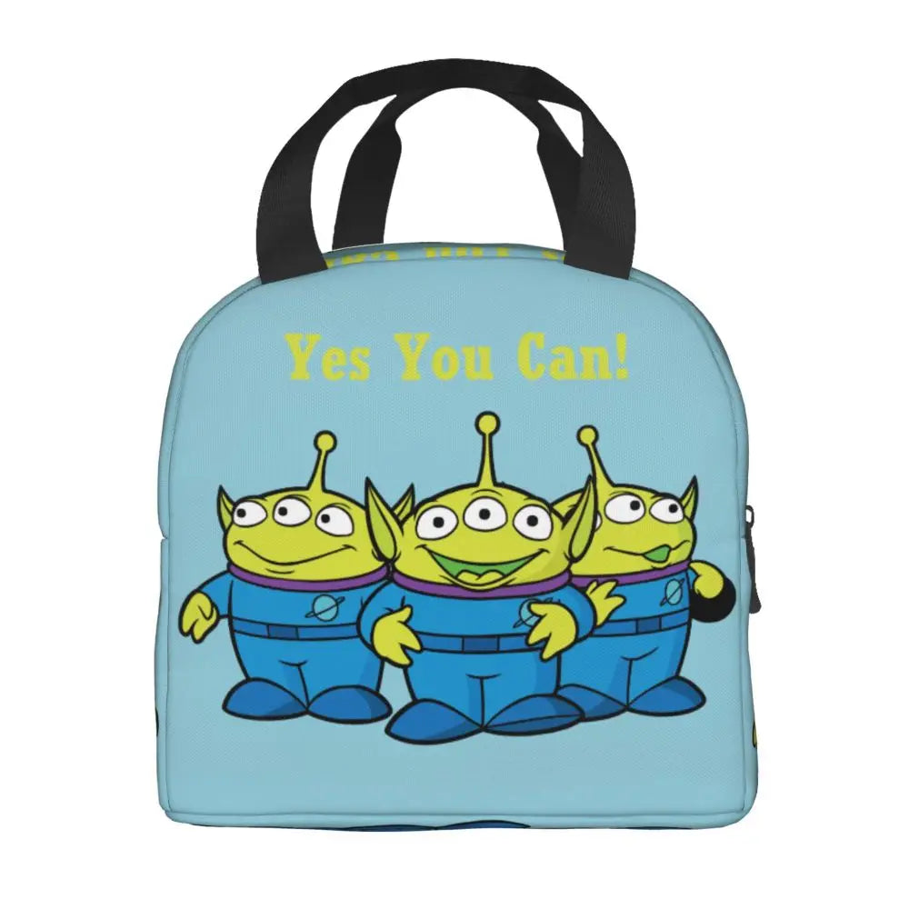 Custom Toy Story Buzz Ranger Suit Insulated Lunch Bag Reusable Thermal Cooler Bento Box For Women Food Container Tote Bags